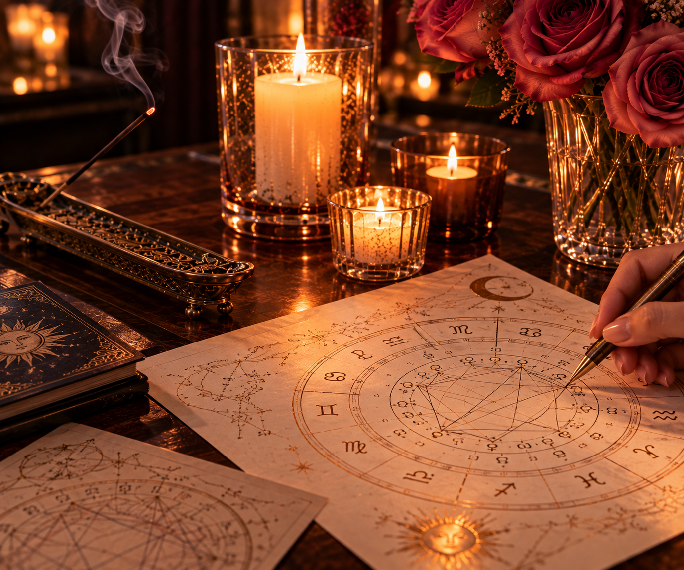 Private psychic reading setting